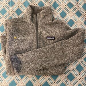 Patagonia x Michigan Ross better sweater 1/4 zip in gray sz S
